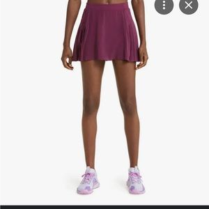 🦋 SPANX Women's Mini Tennis Skirt Skort Eggplant Purple